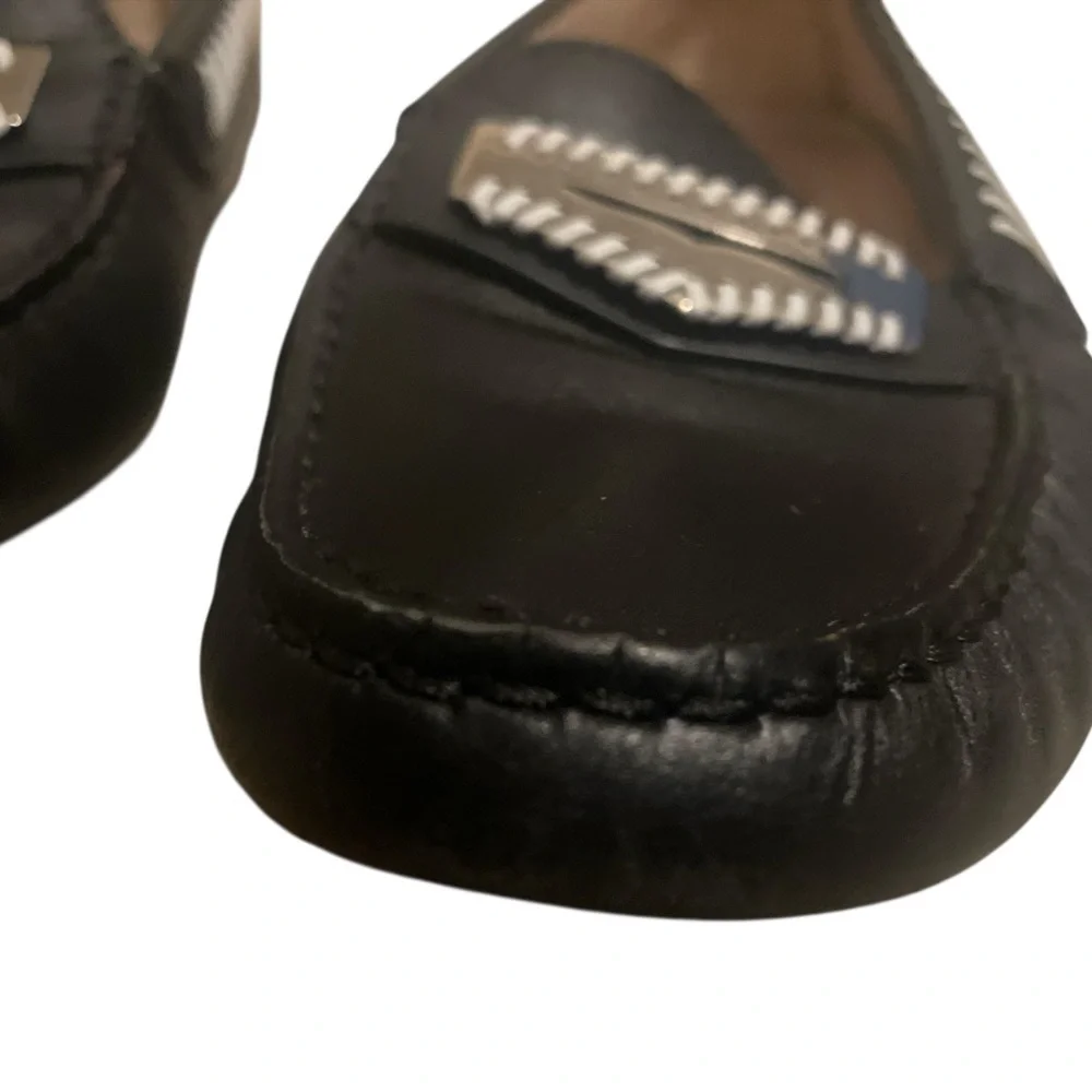 TODS Black and White Women's Loafers - Picture 7 of 7